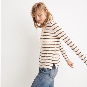 Madwell striped long sleeve tee